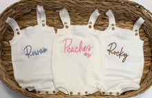 Load image into Gallery viewer, Embroidered romper (newborn-12months)