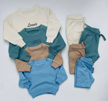 Load image into Gallery viewer, Oversized Embroidered Sweater and Short Set (6M-10yrs)