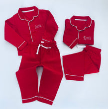 Load image into Gallery viewer, Traditional Embroidered Pjs (6months-10years)