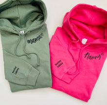 Load image into Gallery viewer, Name Sleeve Embroidered Hoodie