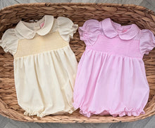 Load image into Gallery viewer, Pinstripe baby Romper (0-9 months)