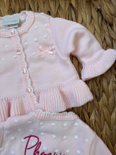 Load image into Gallery viewer, Embroidered Ruffle Cardigan (NB-12 MONTHS)