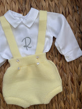 Load image into Gallery viewer, Embroidered lemon Initial two piece set