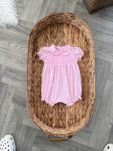 Load image into Gallery viewer, Pinstripe baby Romper (0-9 months)