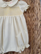Load image into Gallery viewer, Pinstripe baby Romper (0-9 months)