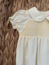 Load image into Gallery viewer, Pinstripe baby Romper (0-9 months)