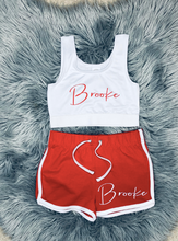 Load image into Gallery viewer, Cropped top and Short Set (5-12 Years)