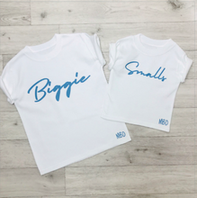 Load image into Gallery viewer, Biggie Small Sibling Tshirt Set