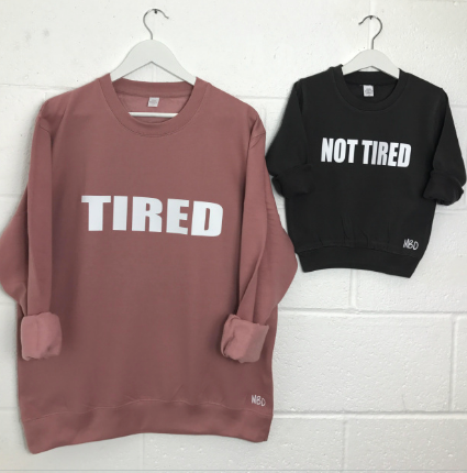 Tired - Not Tired Sweater Set