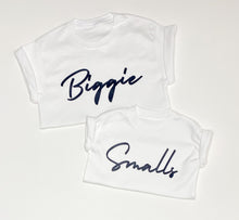 Load image into Gallery viewer, Biggie Small Sibling Tshirt Set