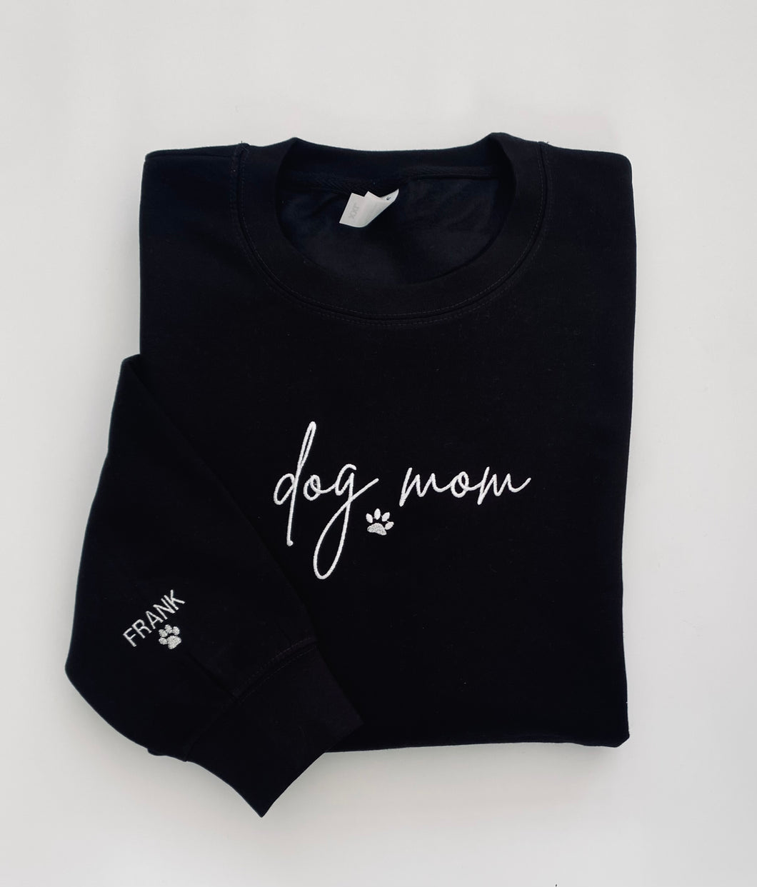 Dog Mom Embroidered Sweater