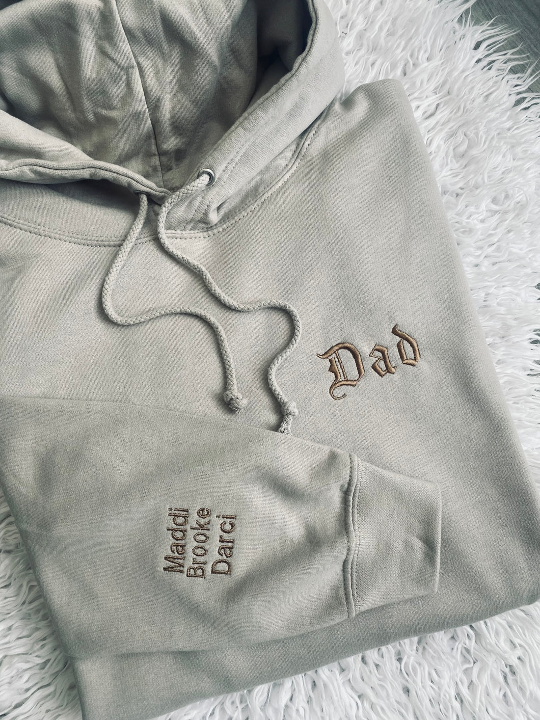 Mens Sleeve Embroidered Hoodie