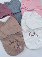 Load image into Gallery viewer, Embroidered swaddle blanket (NB-3Months)
