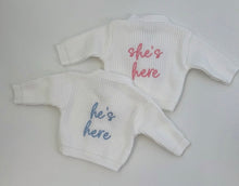 Load image into Gallery viewer, Embroidered Name Cardigan
