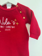Load image into Gallery viewer, First Christmas embroidered Romper (Newborn-9 months)
