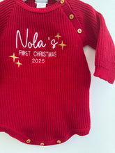 Load image into Gallery viewer, First Christmas embroidered Romper (Newborn-9 months)
