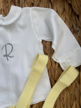 Load image into Gallery viewer, Embroidered lemon Initial two piece set
