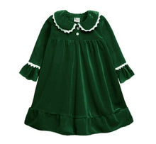 Load image into Gallery viewer, Embroidered Velour Nightdress (9Months-10Years)
