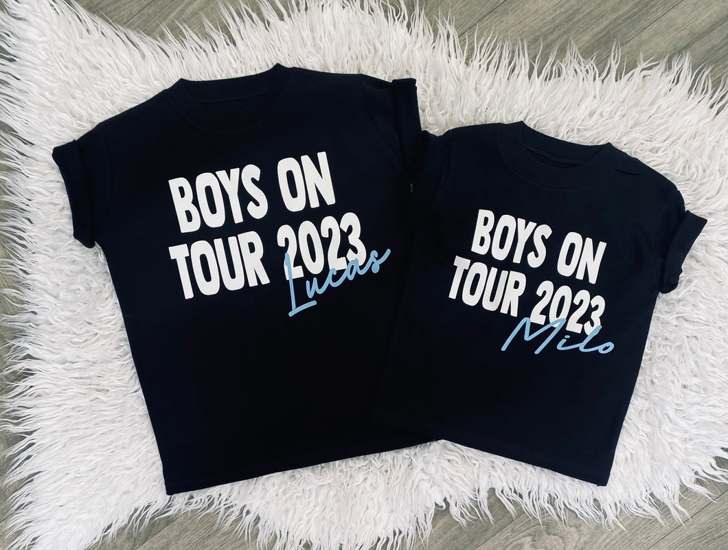 Boys On Tour Personalised Tee