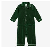 Load image into Gallery viewer, Embroidered Velour Boys Pjs (9Months-10Years)
