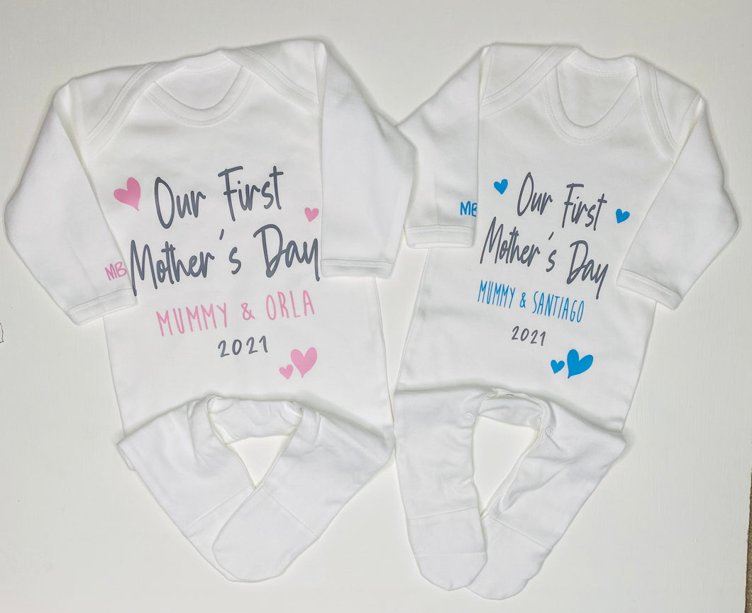 Our First Mother's Day Sleepsuit