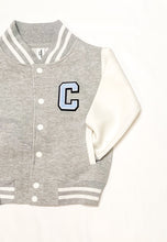 Load image into Gallery viewer, Motif Initial Varsity Style Jacket (3-13Yrs)

